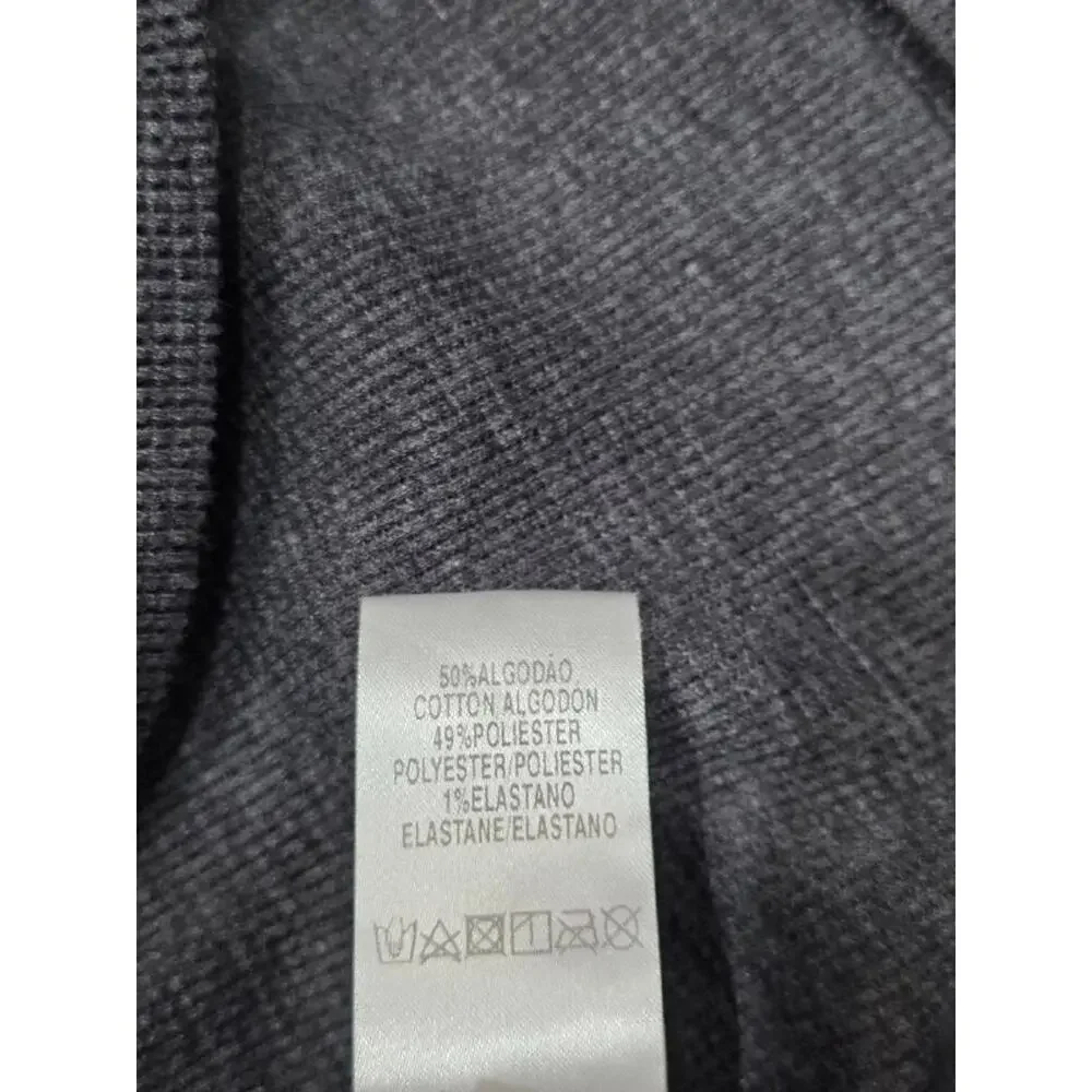 Track & field Quarter‎ Zip Sweater Y2K Mens Heather gray Small A004658